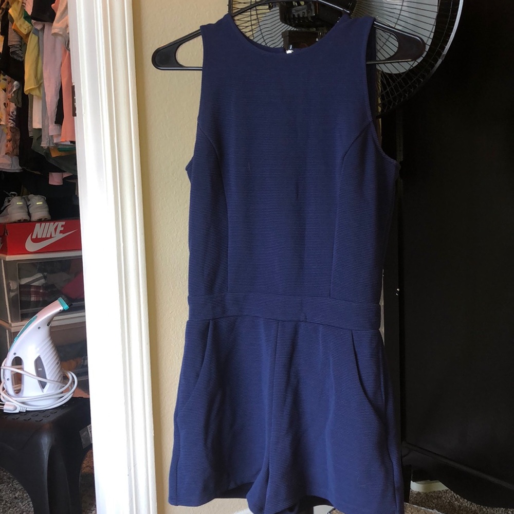 Navy Blue Romper